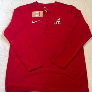 New Nike Alabama 1/4 Zip Crew Neck -Dri Fit